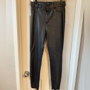Zara Faux Leather Skinny Ankle Pants - Size M